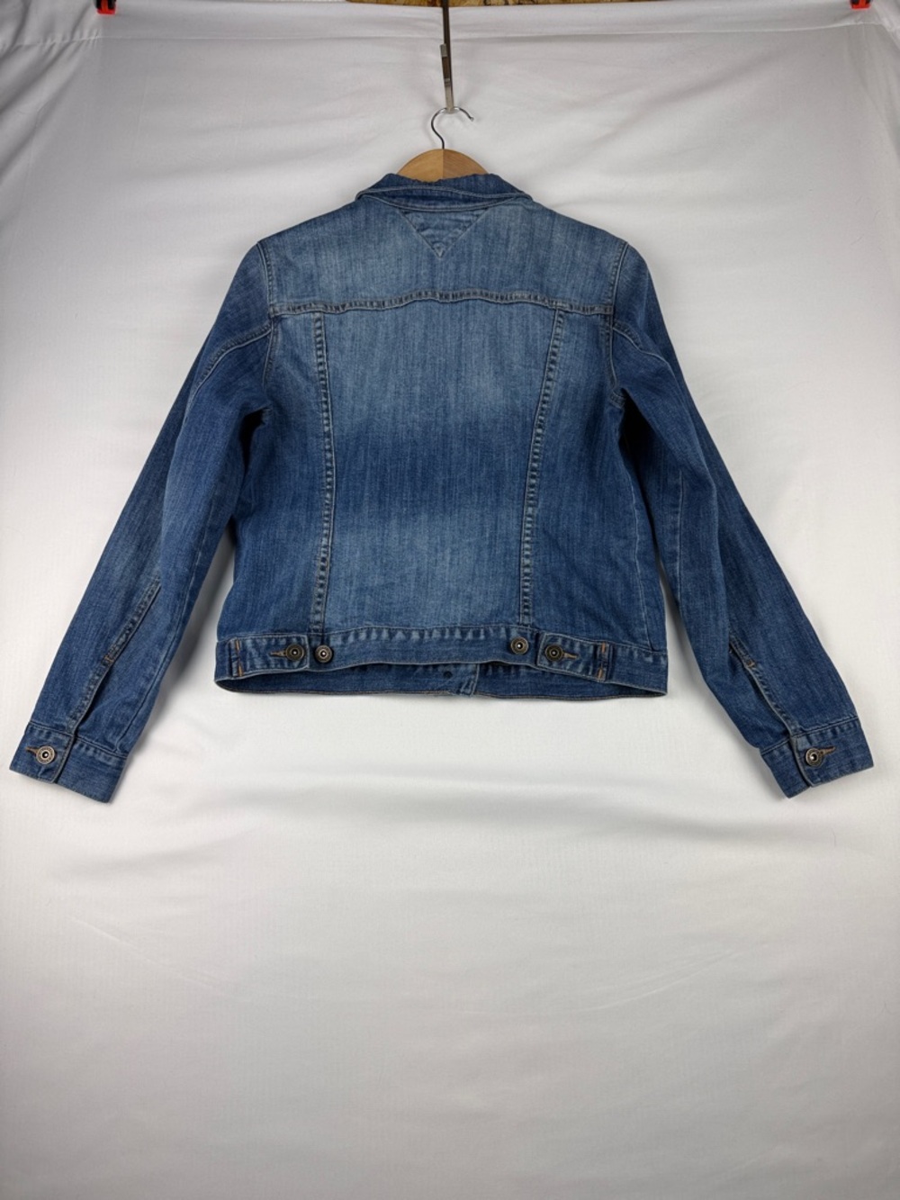 Tommy Hilfiger Stretch Denim Jean Jacket Women's Size M Blue - Picture 8 of 8